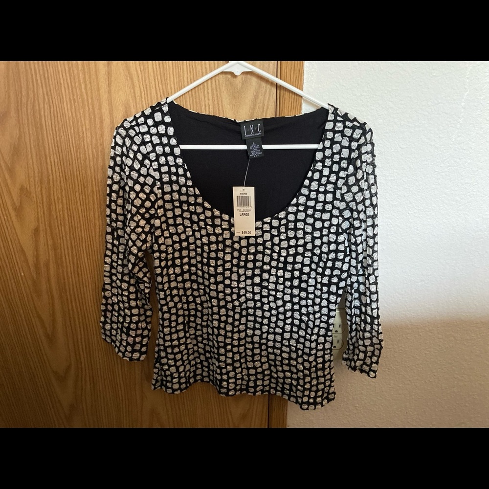 Black and white shirt - new with tags